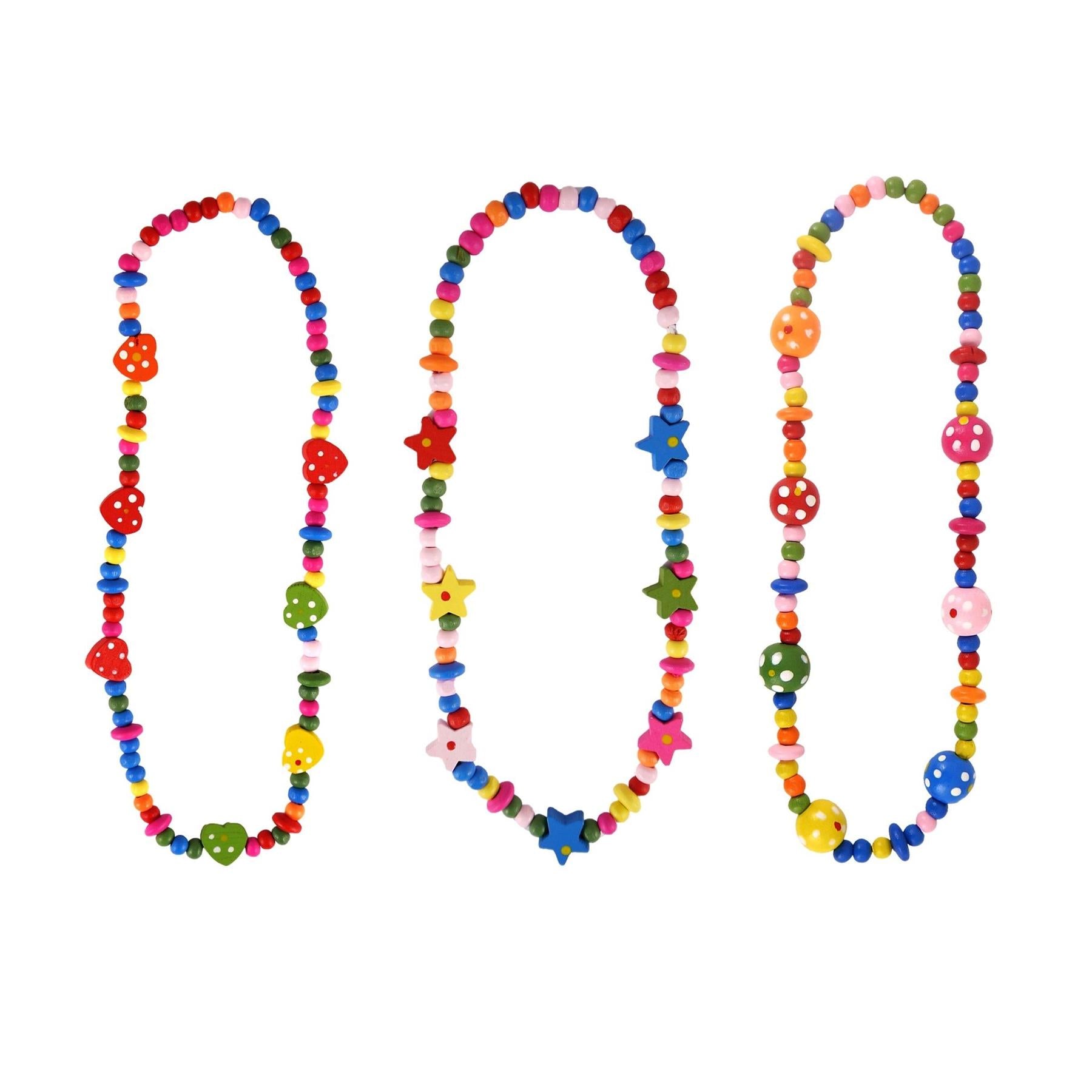 Child's Multi-coloured Wooden Beaded Necklace - Anilas UK