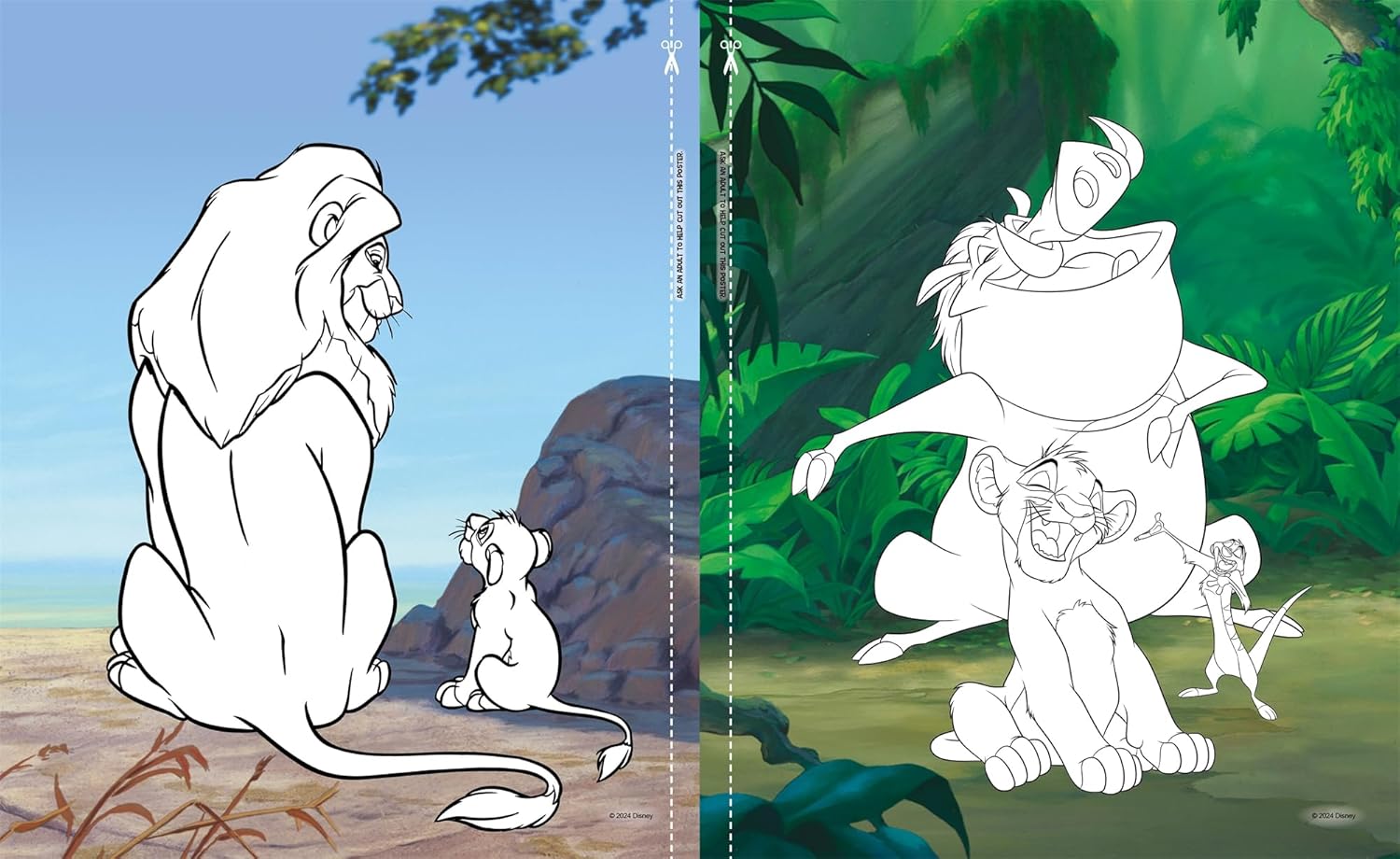 Disney The Lion King: 5 in 1 Colouring - Anilas UK