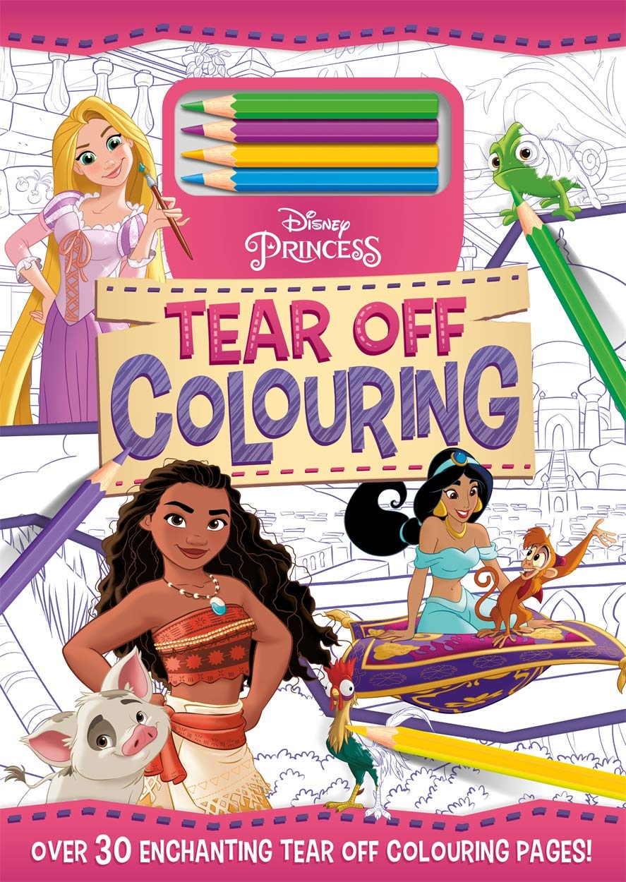 Disney Princess: Tear Off Colouring Book - Anilas UK