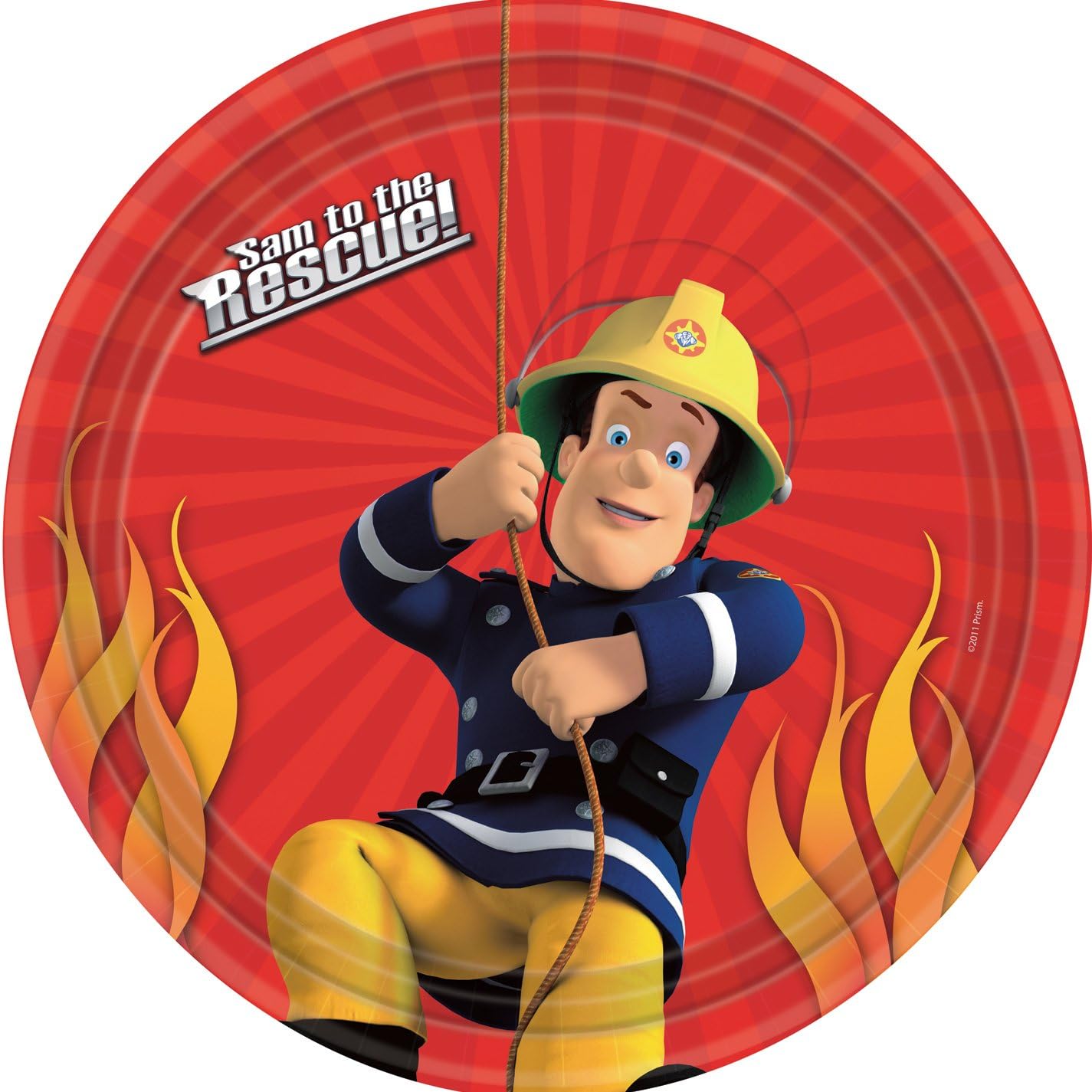 Fireman Sam - Sam to the Rescue Paper Plates (Pack of 8) - Anilas UK