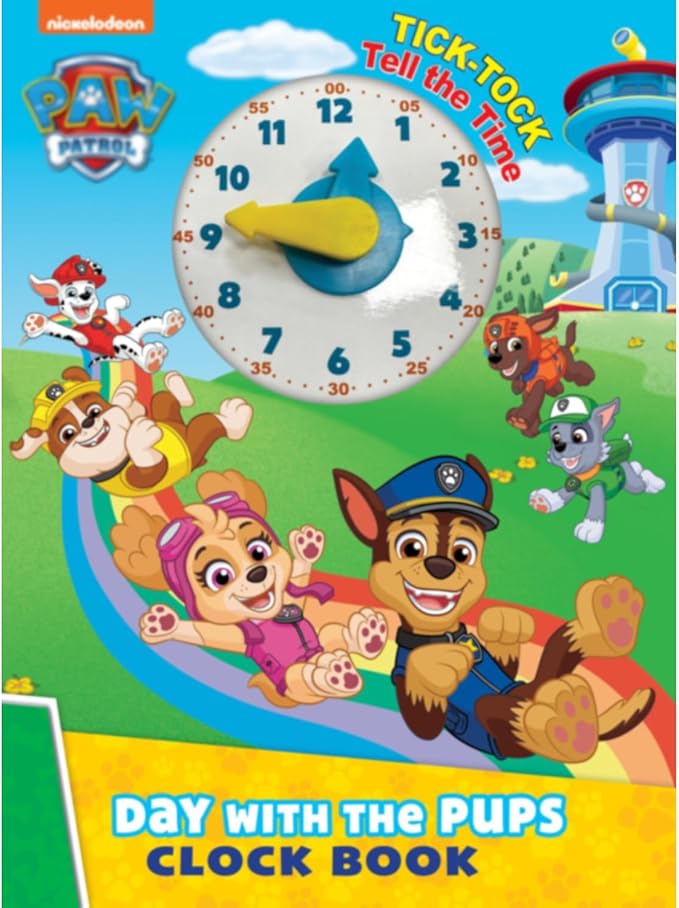 Paw Patrol Day With The Pups Clock Book