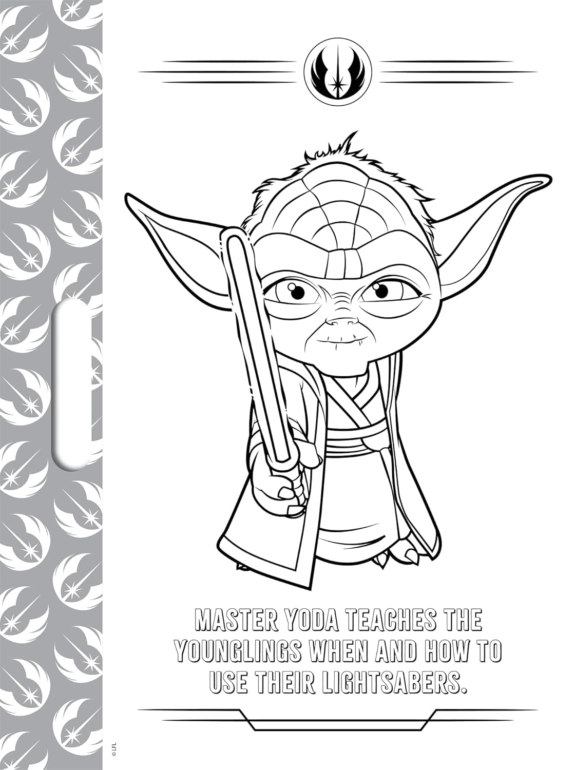Young Jedi Adventures: Giant Colour-Me Pad - Anilas UK