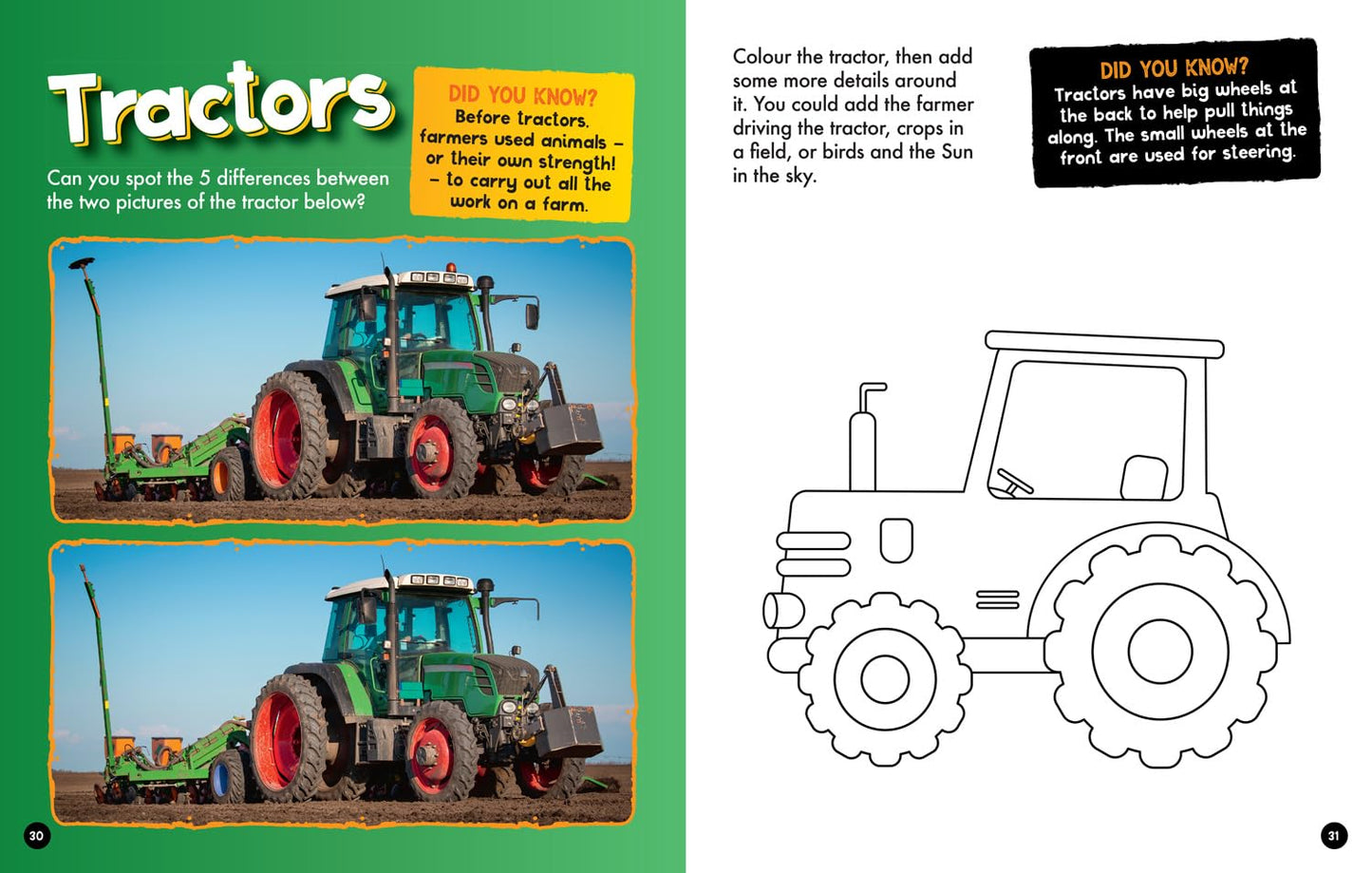 Vehicles Activity and Colouring Book (National Geographic Kids) - Anilas UK
