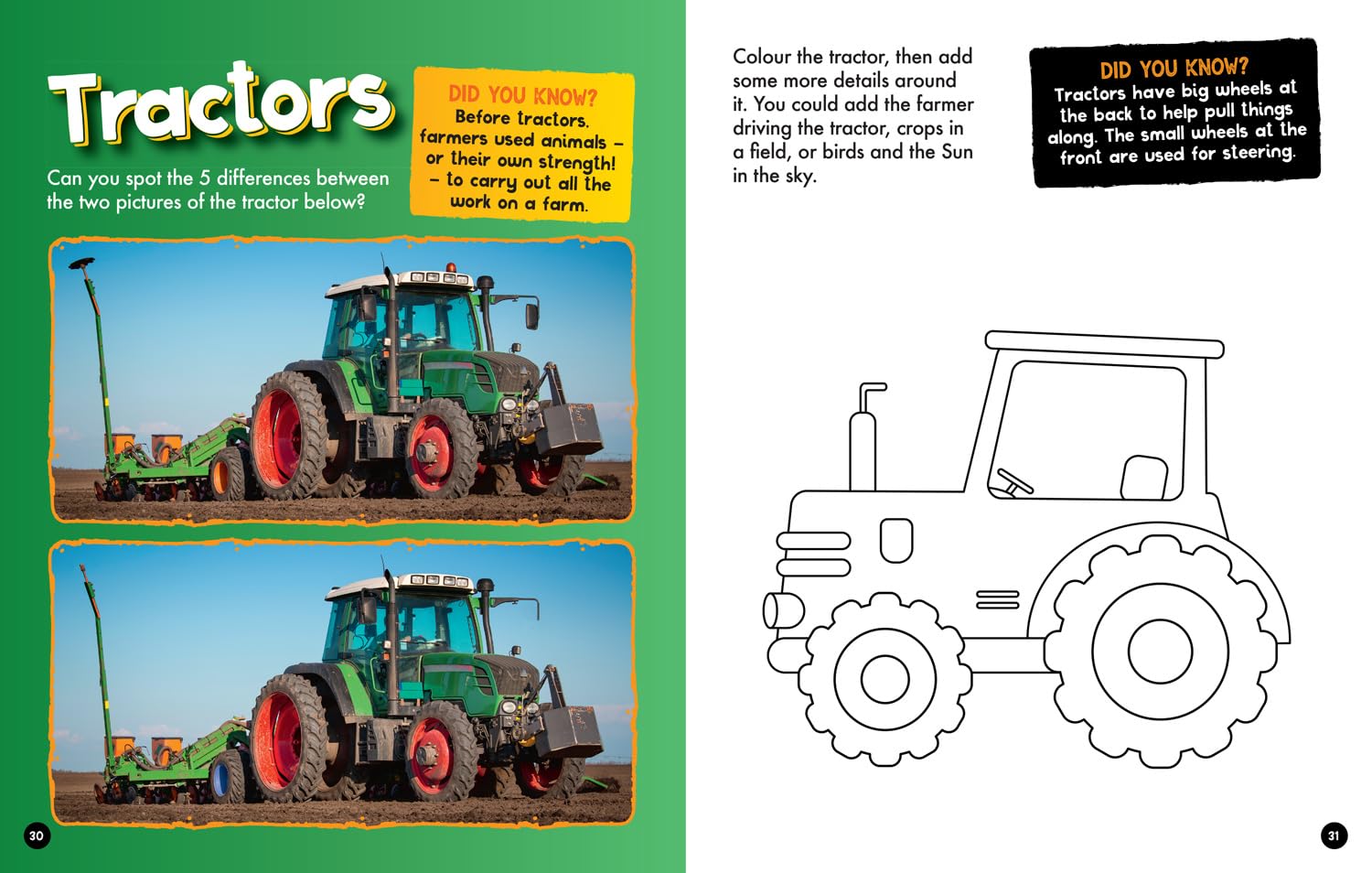 Vehicles Activity and Colouring Book (National Geographic Kids) - Anilas UK