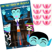 
              Halloween Pin the Fangs on Dracula Game - Anilas UK
            