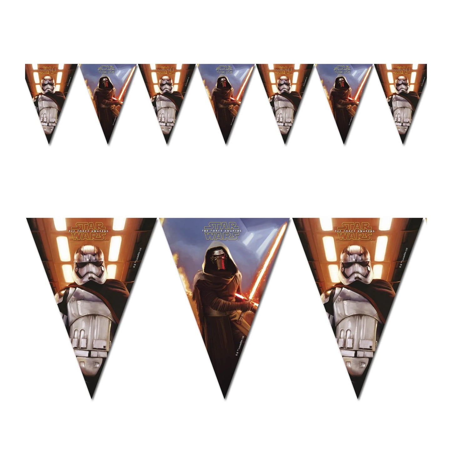 Star Wars The Force Awakens Plastic Flag Banner