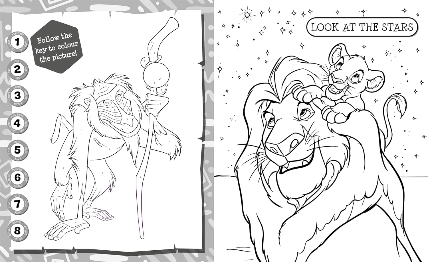 Disney The Lion King: 5 in 1 Colouring - Anilas UK