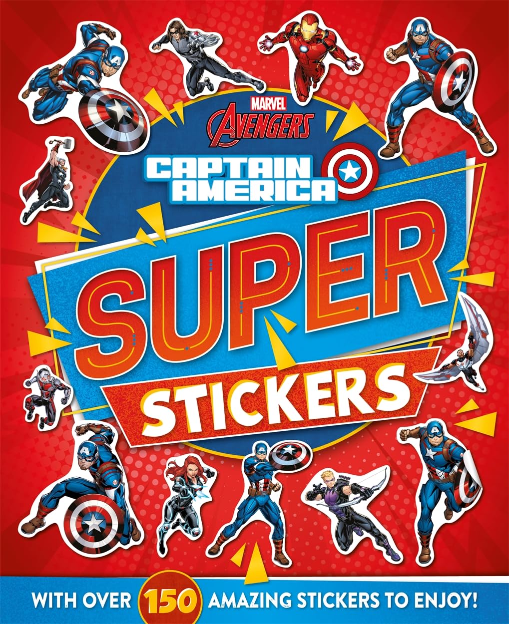 Marvel Avengers Captain America: Super Stickers - Anilas UK