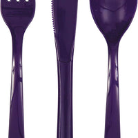 18pc Assorted Deep Purple Cutlery - Anilas UK