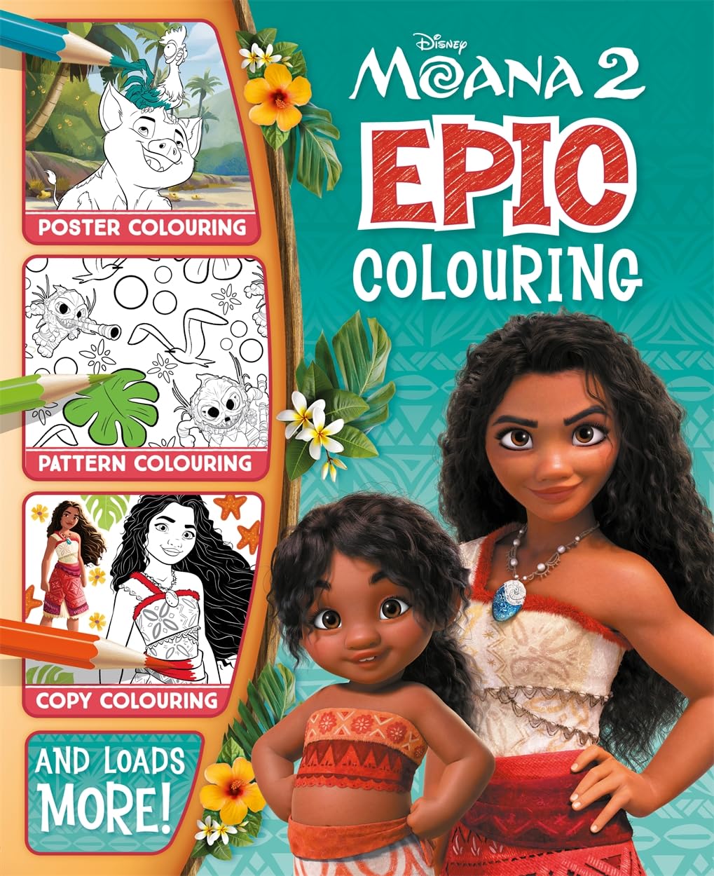 Disney Moana 2 Epic Colouring Book - Anilas UK