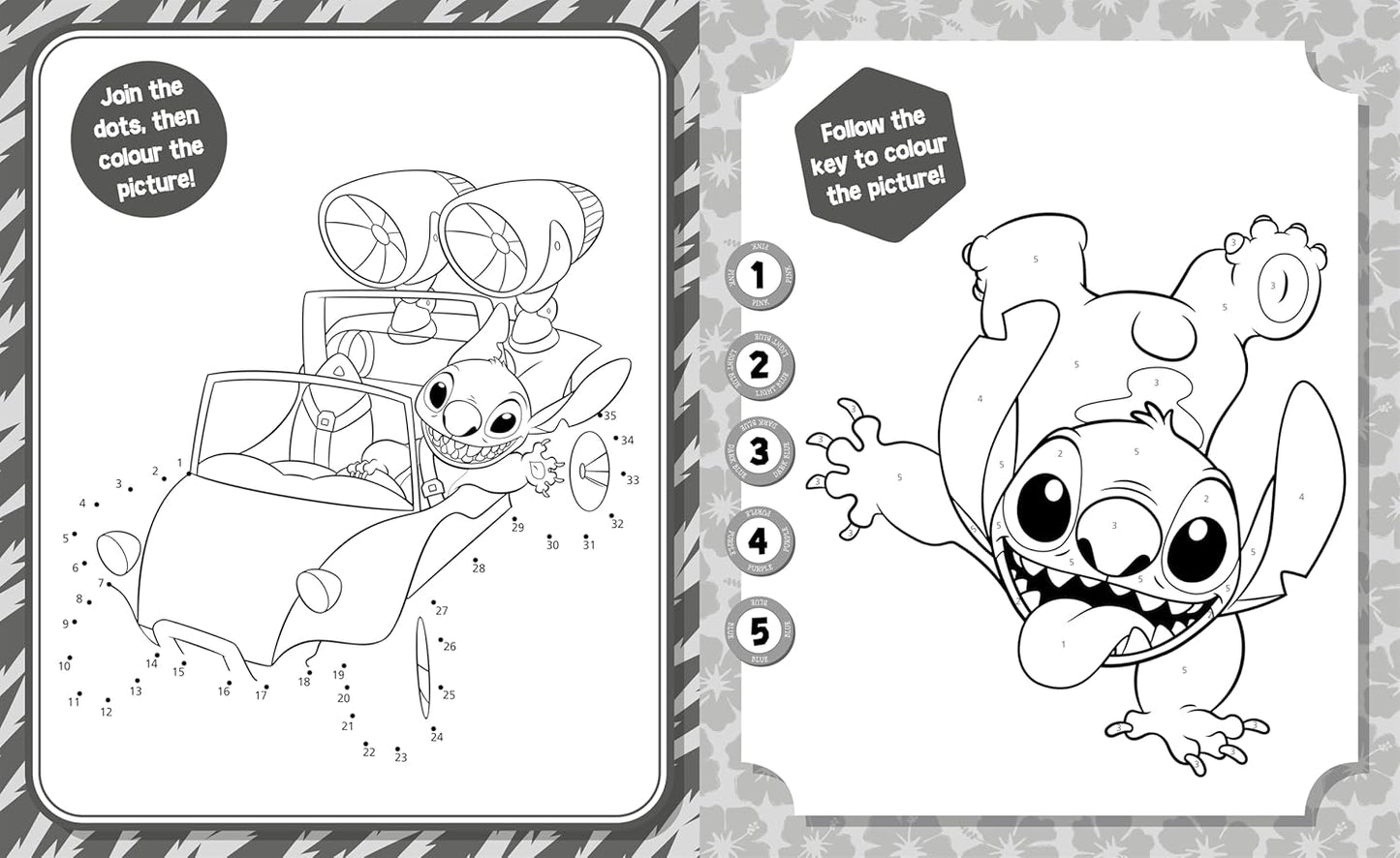 Disney Stitch: 5 in 1 Colouring - Anilas UK