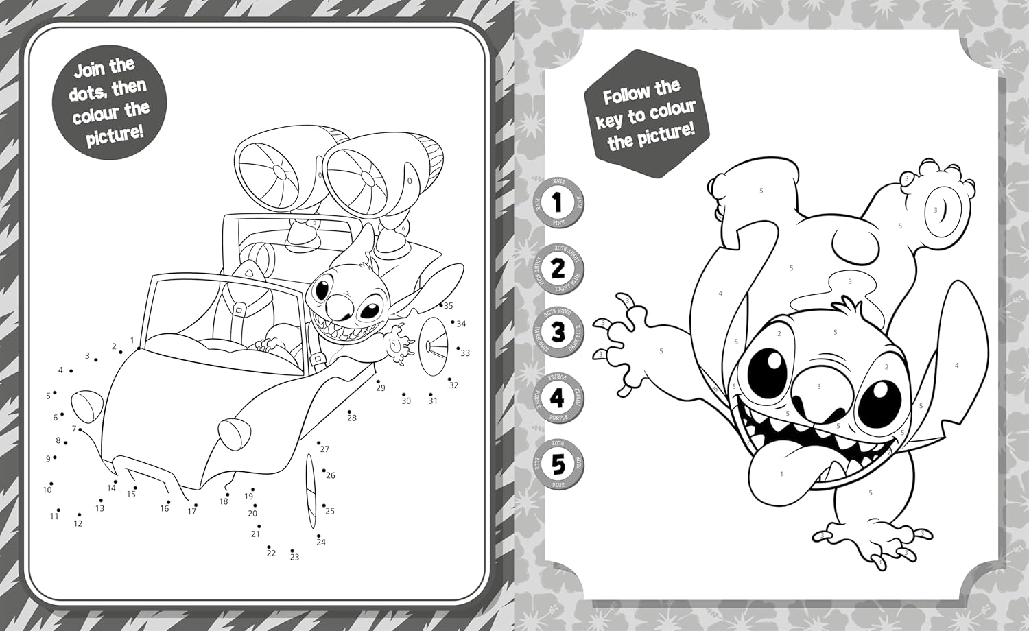 Disney Stitch: 5 in 1 Colouring - Anilas UK