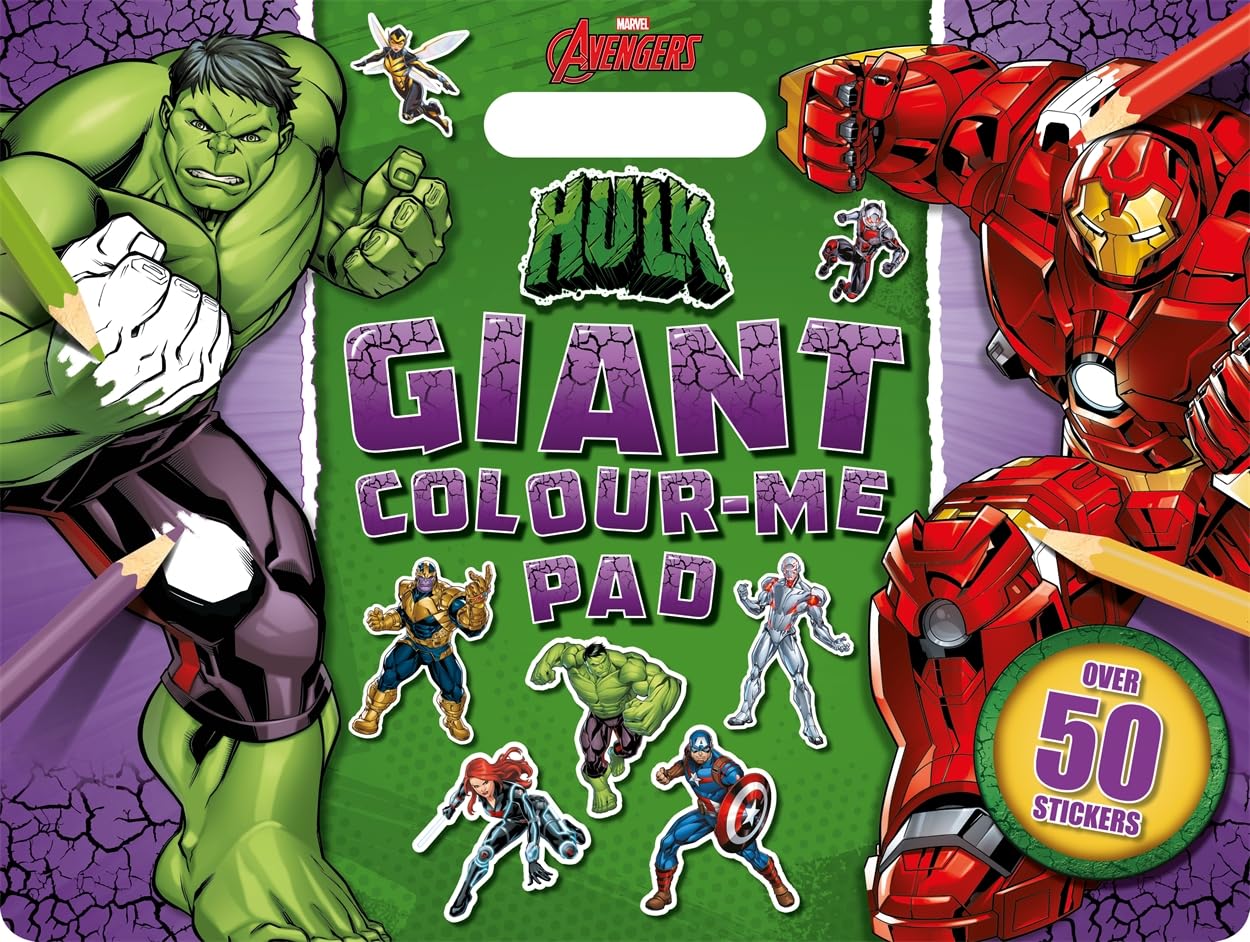 Marvel Avengers Hulk: Giant Colour-Me Pad - Anilas UK