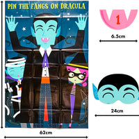 Halloween Pin the Fangs on Dracula Game - Anilas UK