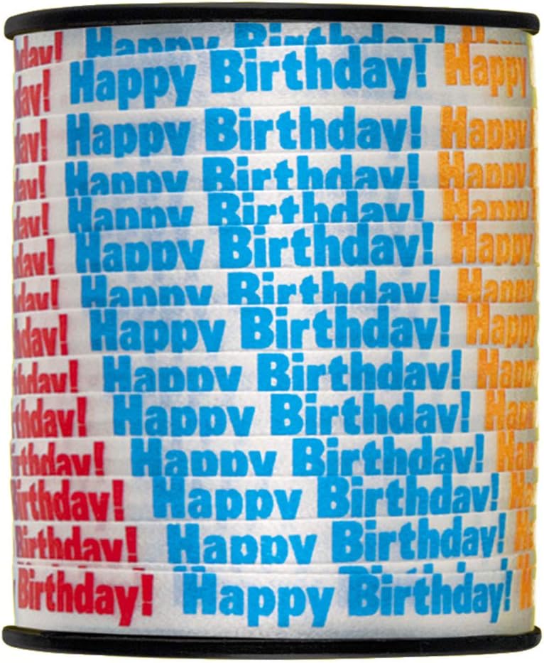 "Happy Birthday" Curling Ribbon (75yds) - Anilas UK