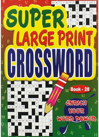 Super Large Print Crossword - Anilas UK