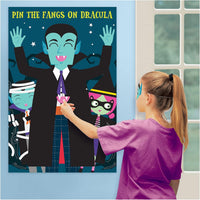 
              Halloween Pin the Fangs on Dracula Game - Anilas UK
            