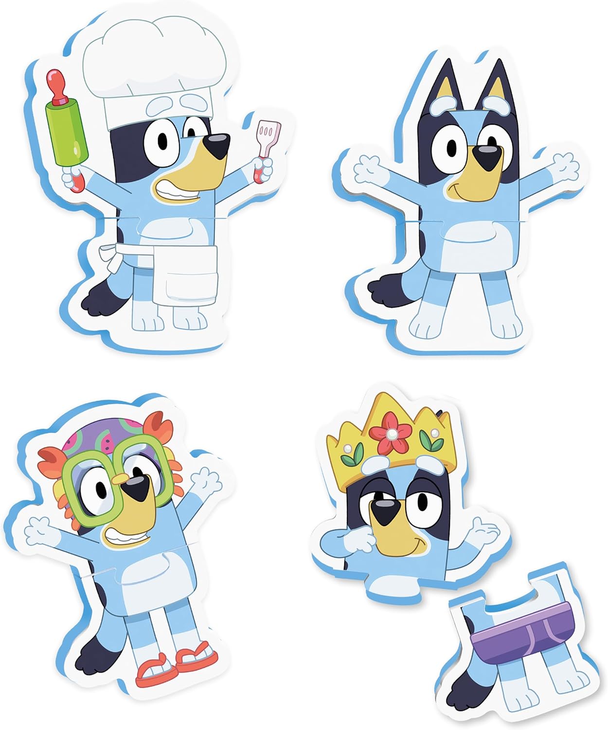 Bluey Bath Puzzle – 8-Piece Foam Jigsaw Set