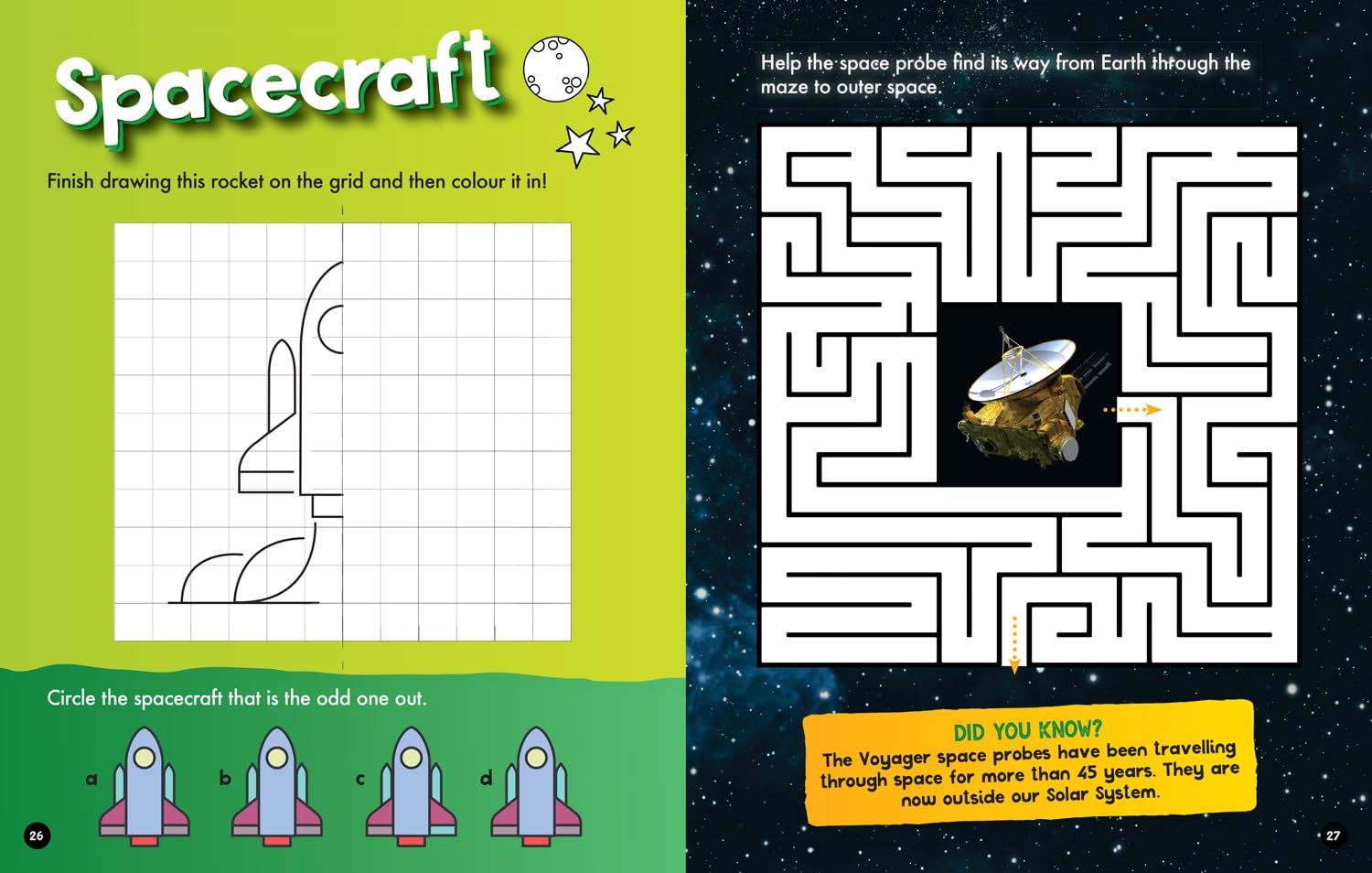 Space Activity and Colouring Book (National Geographic Kids) - Anilas UK