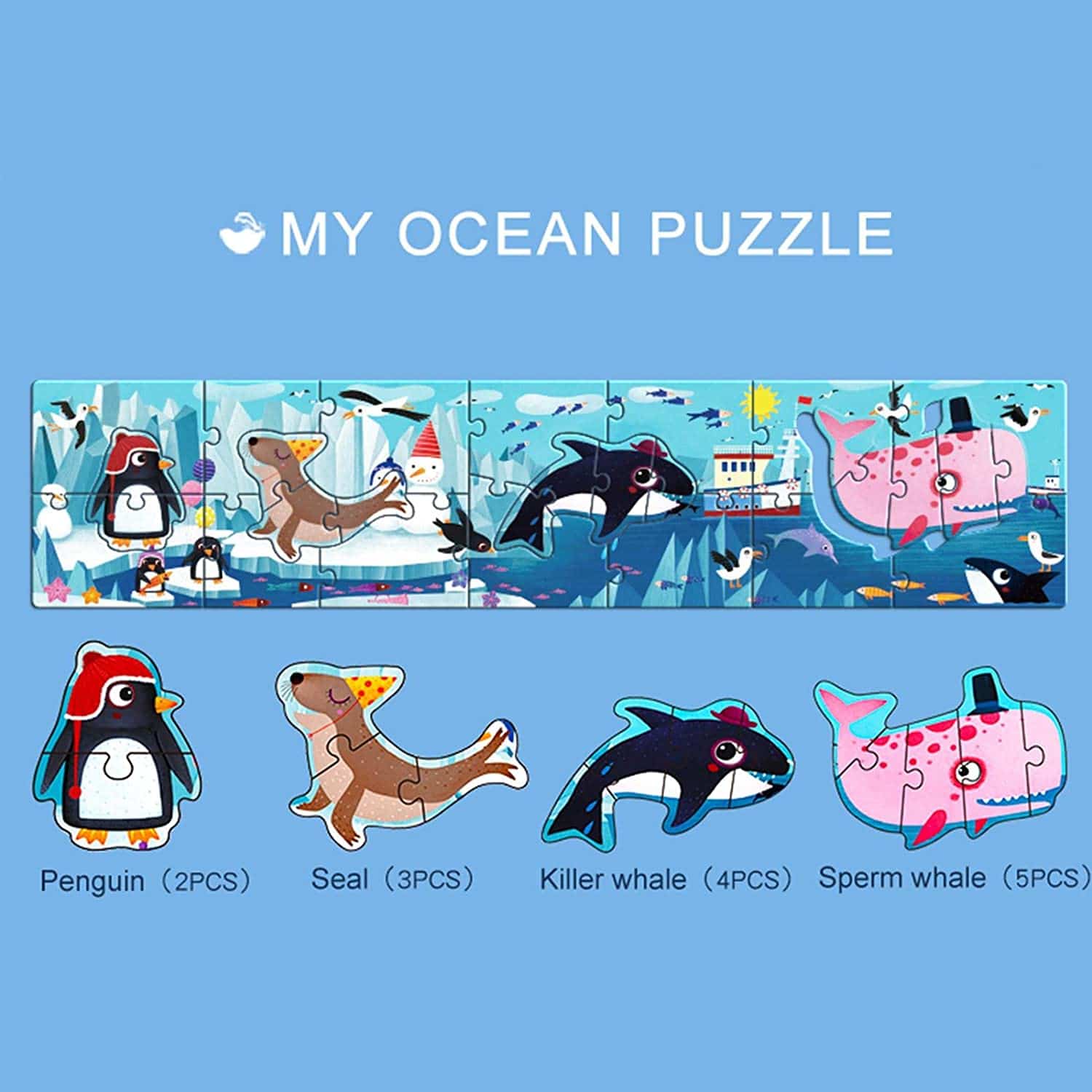 My Ocean Jigsaw Puzzle - Big Puzzles for Little Hands - Anilas UK