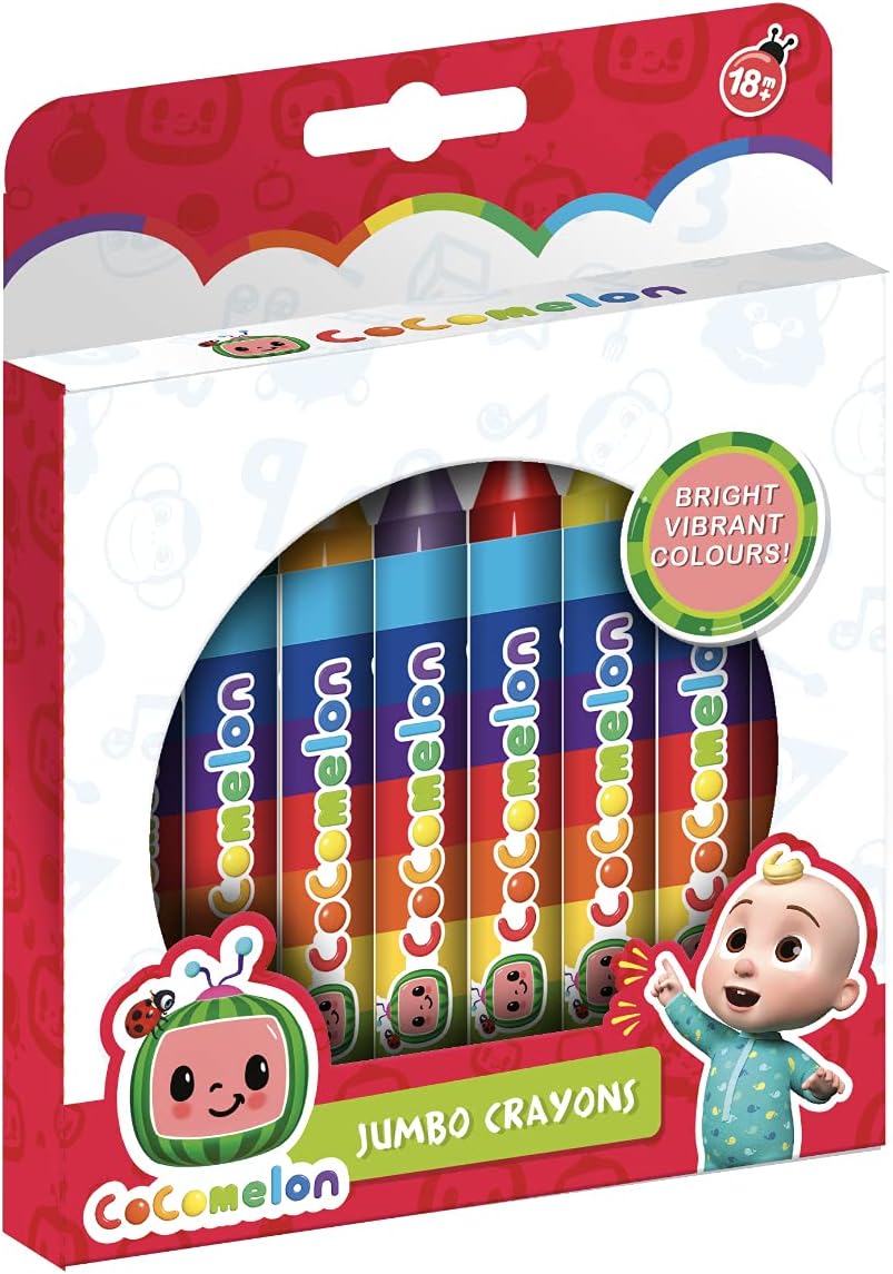 CoComelon Jumbo Crayons (8 Pack) - Anilas UK