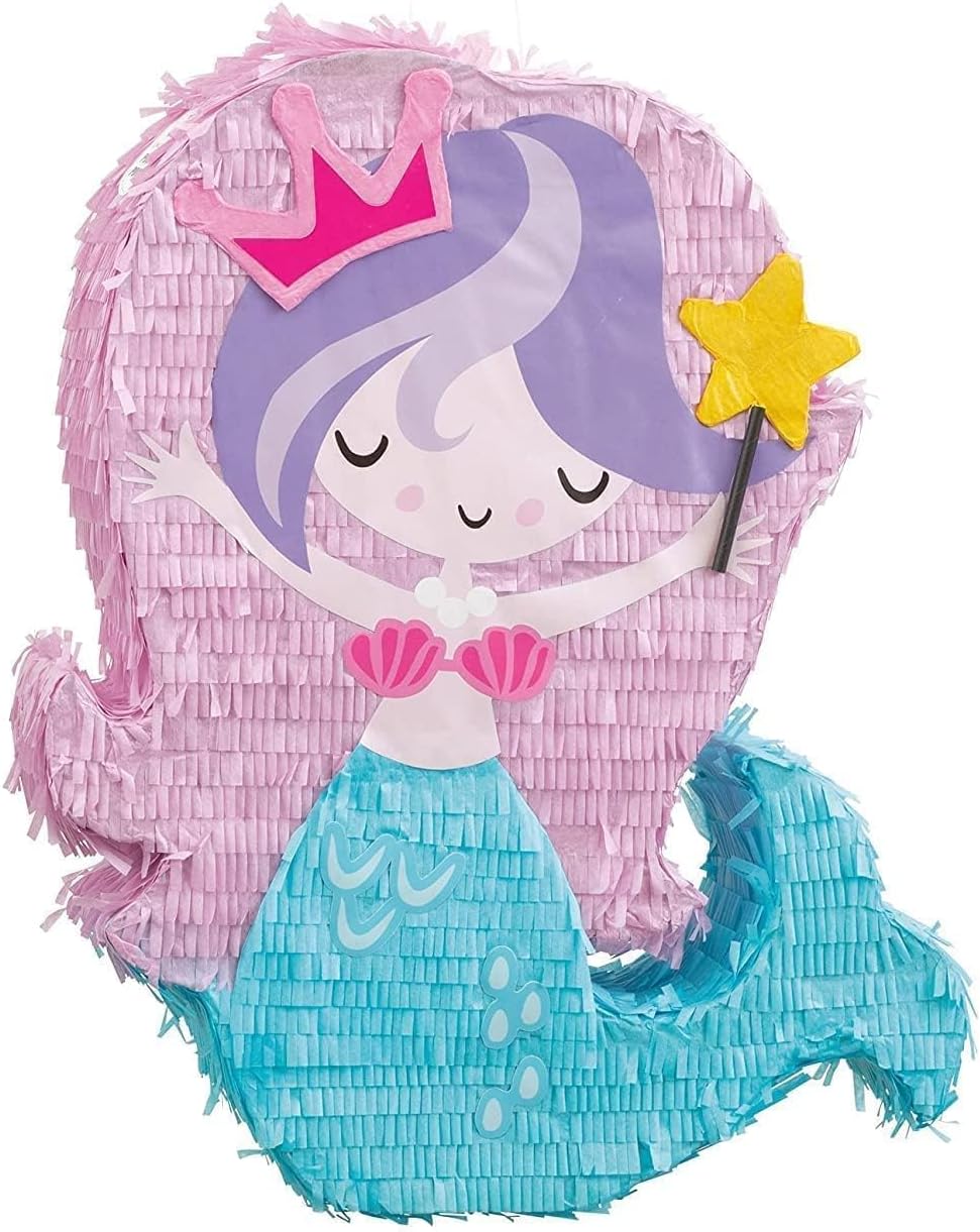 Enchanting Mermaid Shaped Drum Pinata - Anilas UK