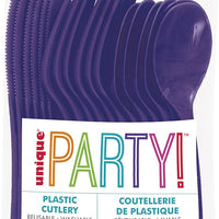 18pc Assorted Deep Purple Cutlery - Anilas UK