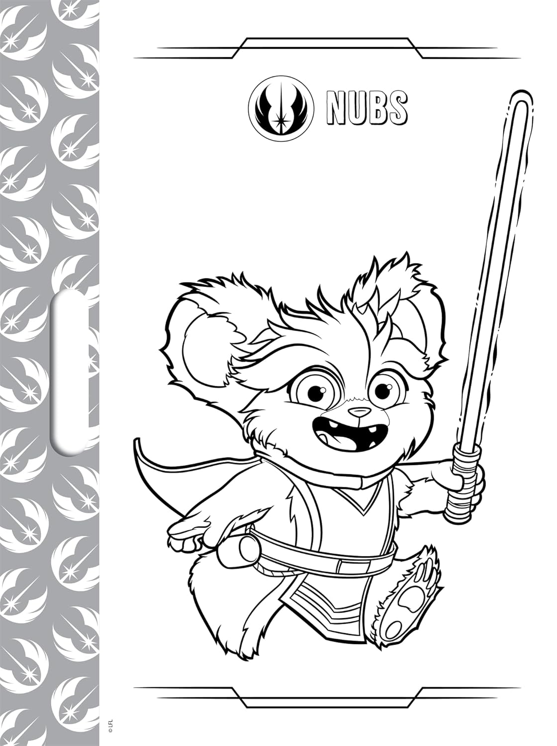 Young Jedi Adventures: Giant Colour-Me Pad - Anilas UK