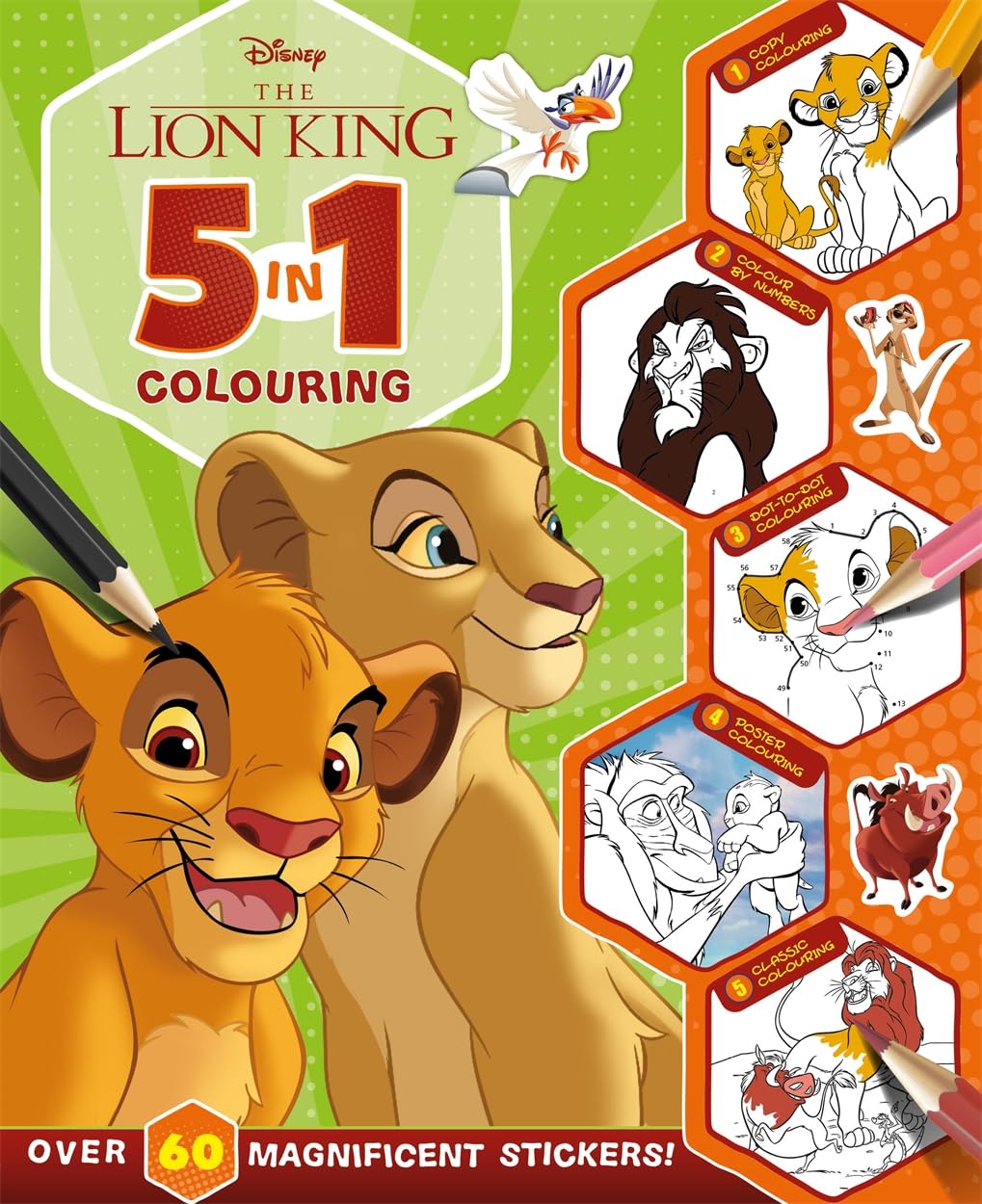 Disney The Lion King: 5 in 1 Colouring - Anilas UK