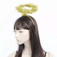 Christmas Gold Tinsel Halo - Anilas UK