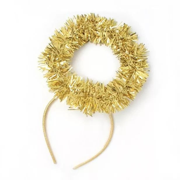 Christmas Gold Tinsel Halo - Anilas UK