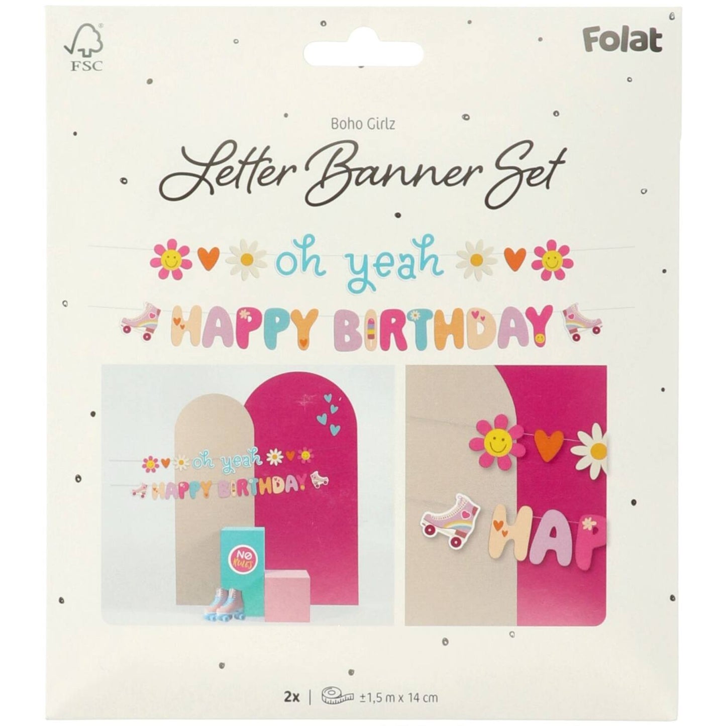 Letter Banner - Boho Girlz  (1.5 m) - Anilas UK