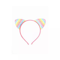 
              Sparkly Rainbow Cat Ears On An Aliceband - Anilas UK
            