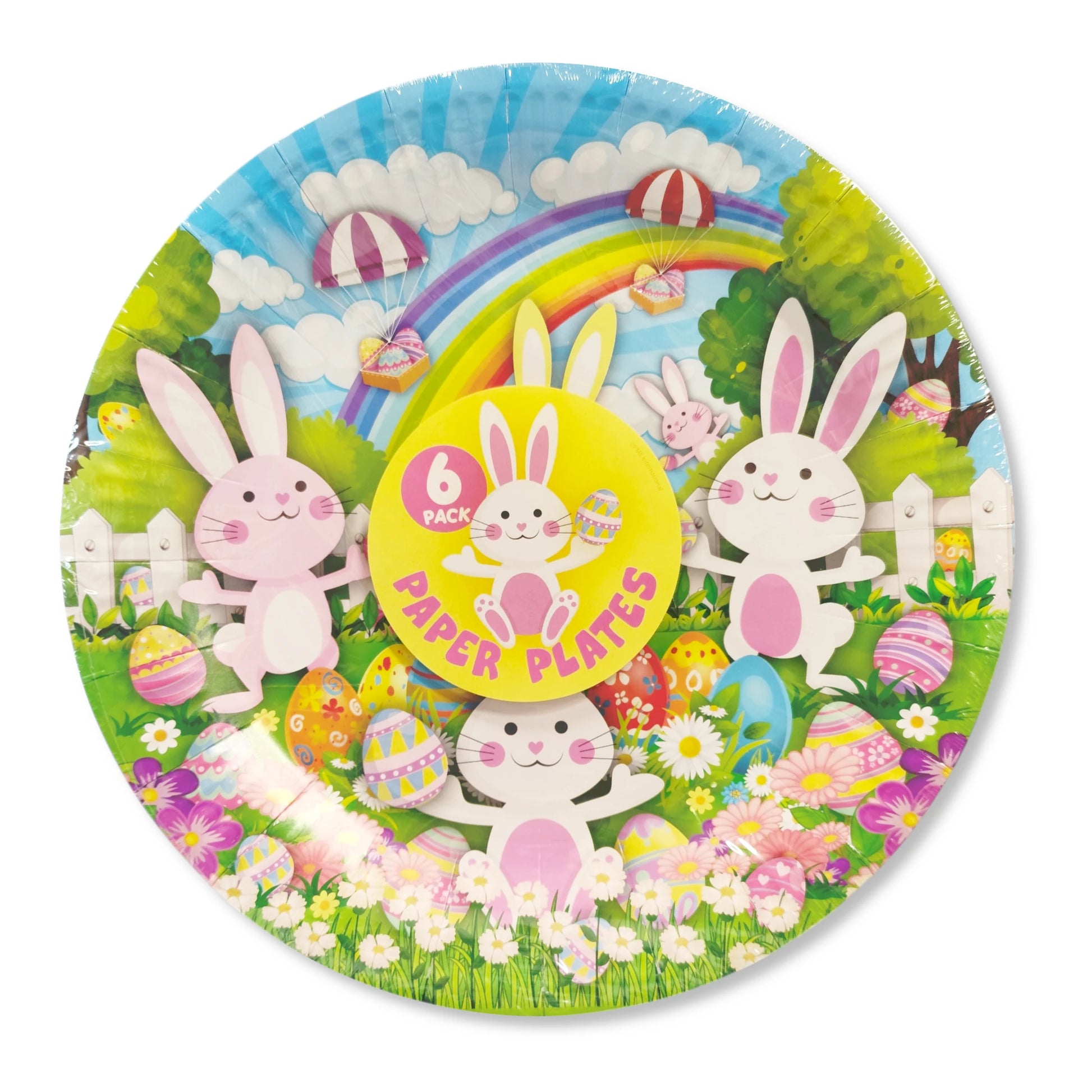 Easter Paper Plates - 23cm (Pack of 6) - Anilas UK