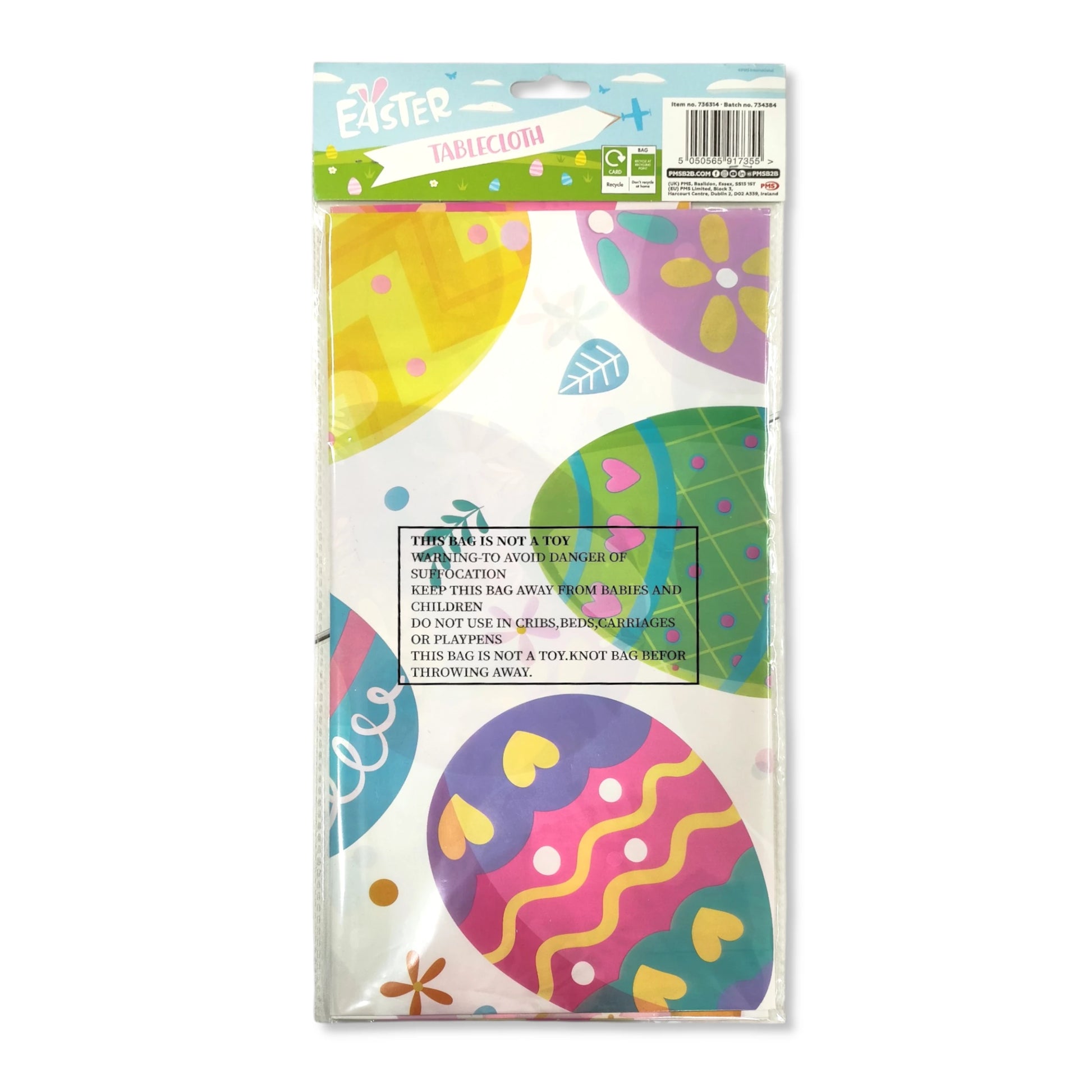 Easter Plastic Tablecover (183x137 cm) - Anilas UK