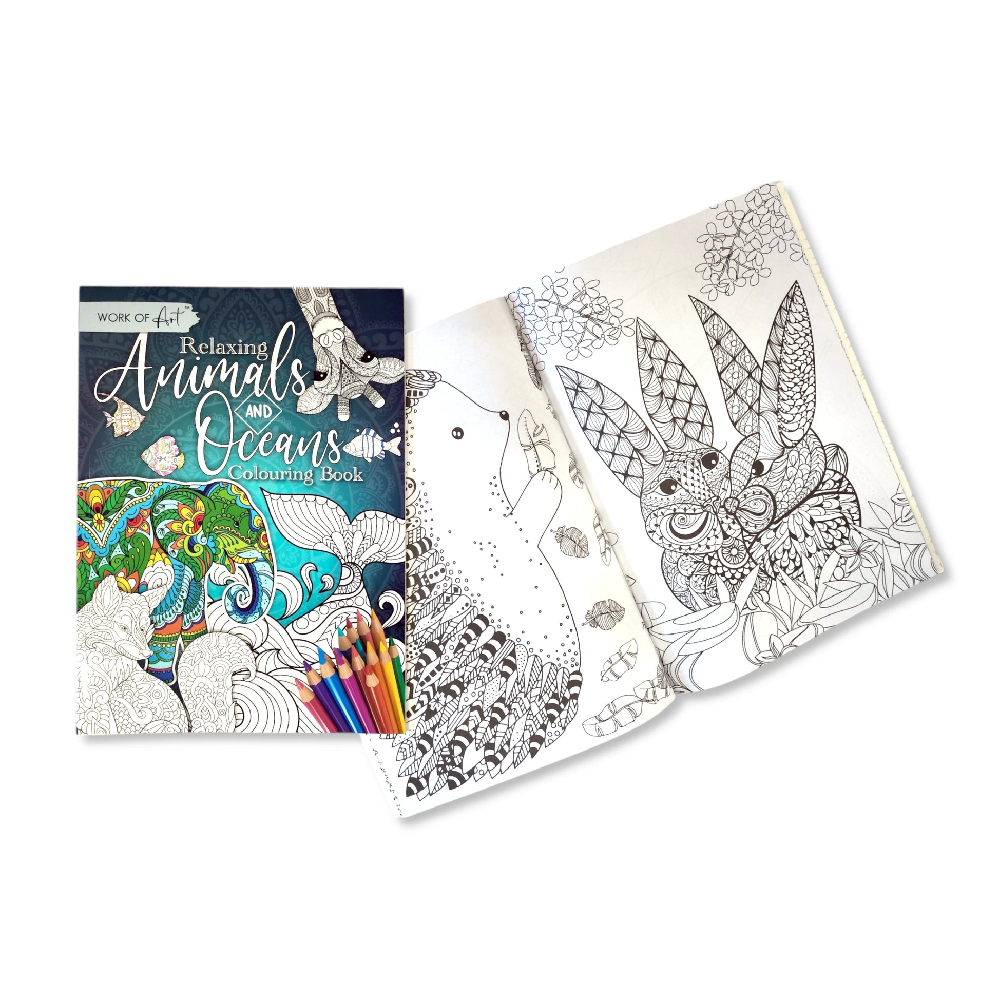 Colouring Book - Animals & Oceans - Anilas UK