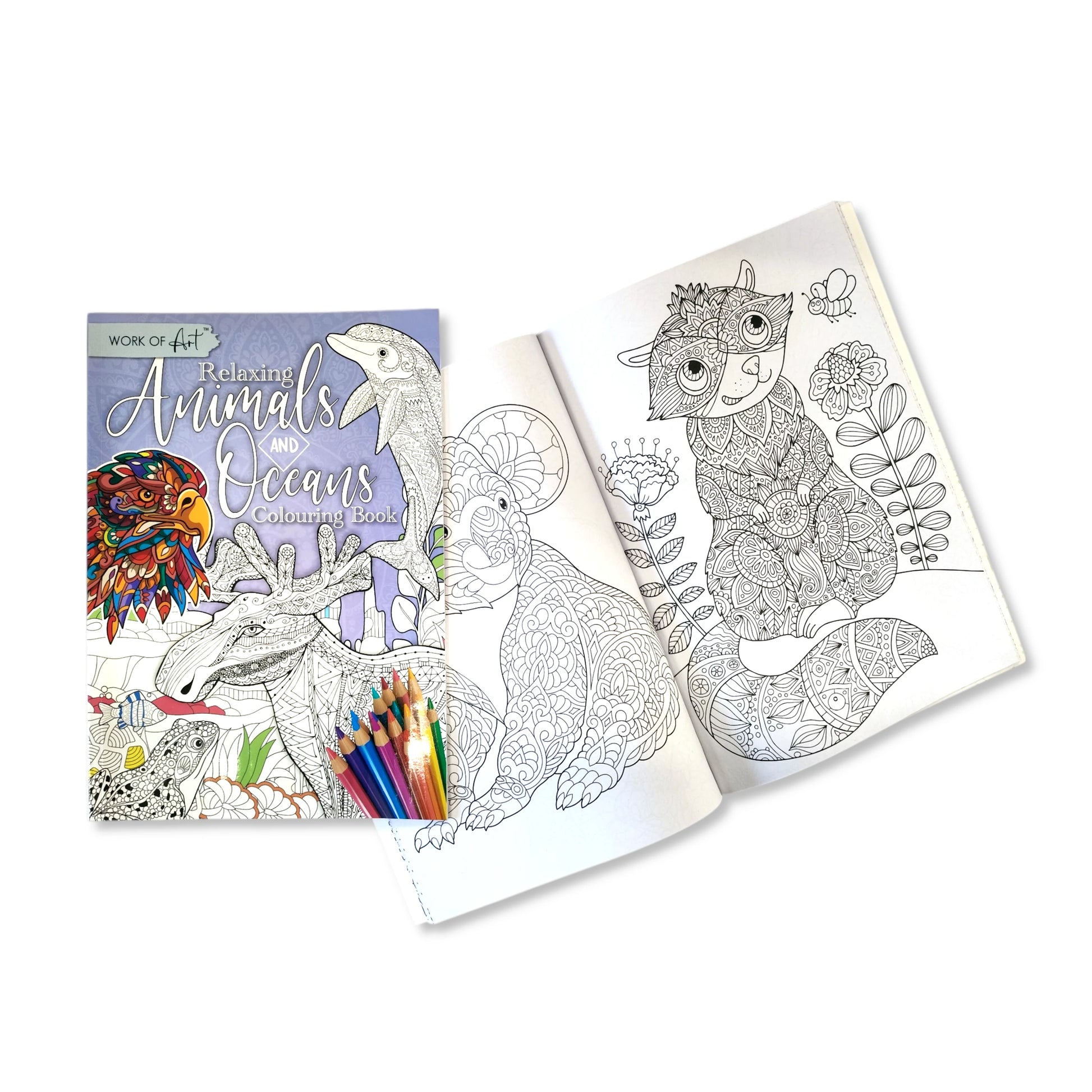 Colouring Book - Animals & Oceans - Anilas UK