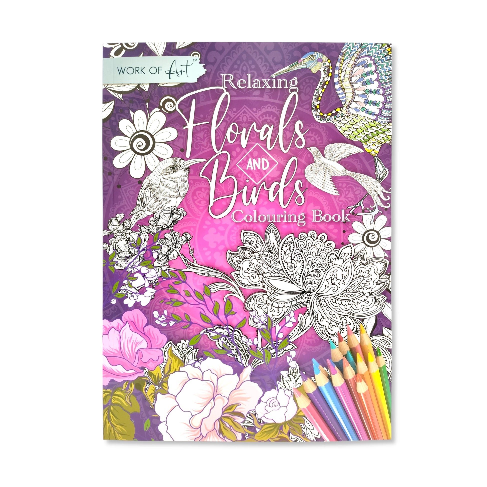 Colouring Book - Florals & Birds - Anilas UK