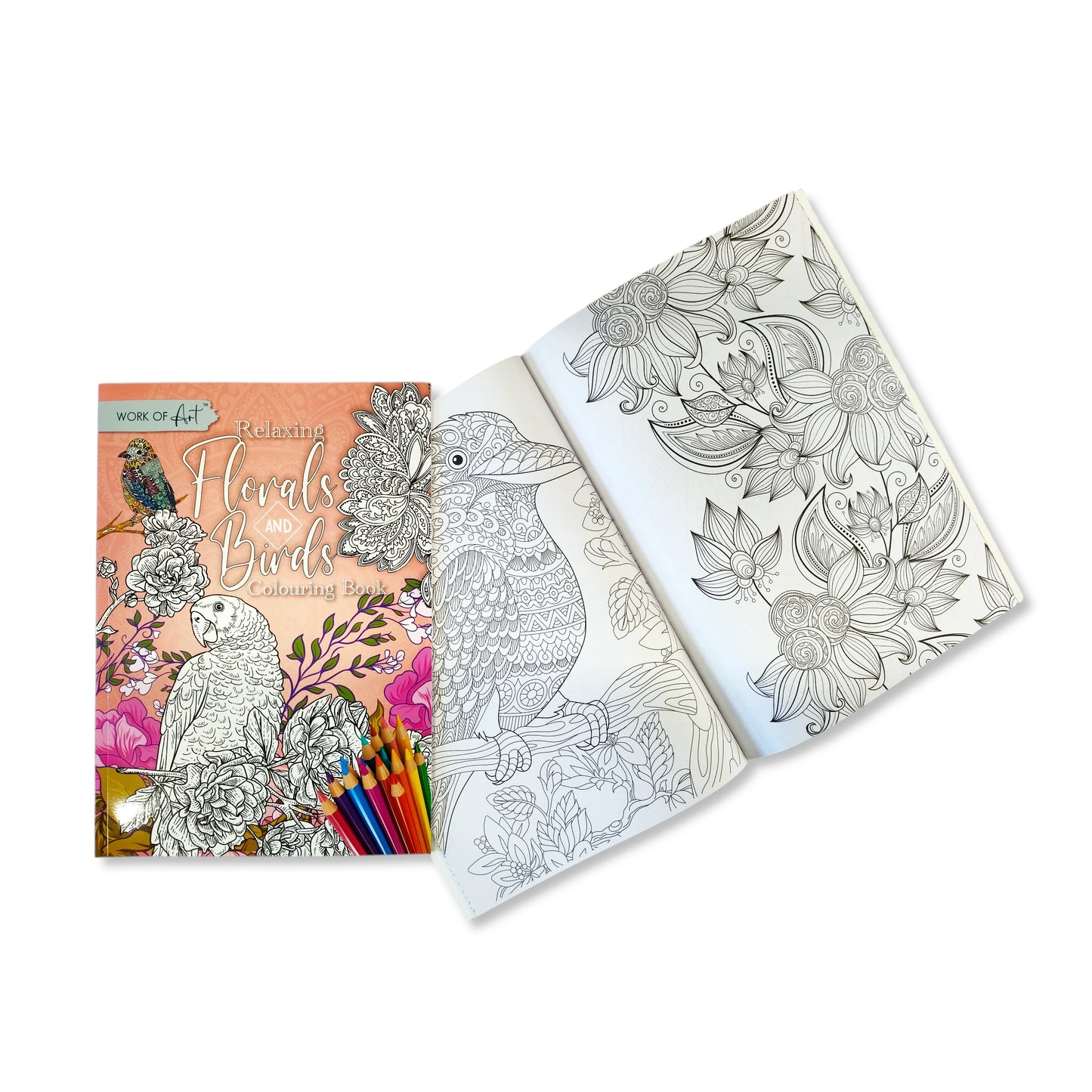 Colouring Book - Florals & Birds - Anilas UK