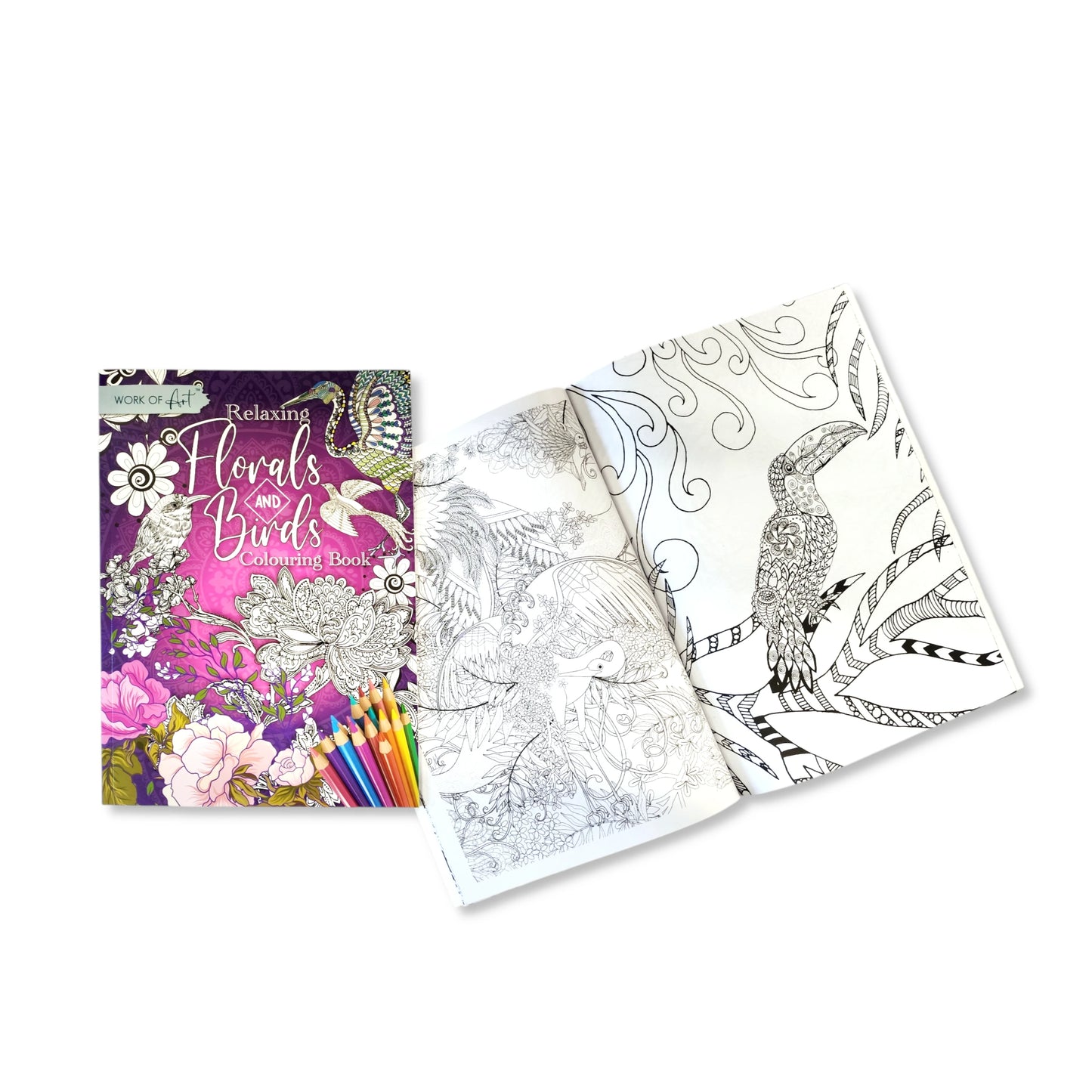 Colouring Book - Florals & Birds - Anilas UK
