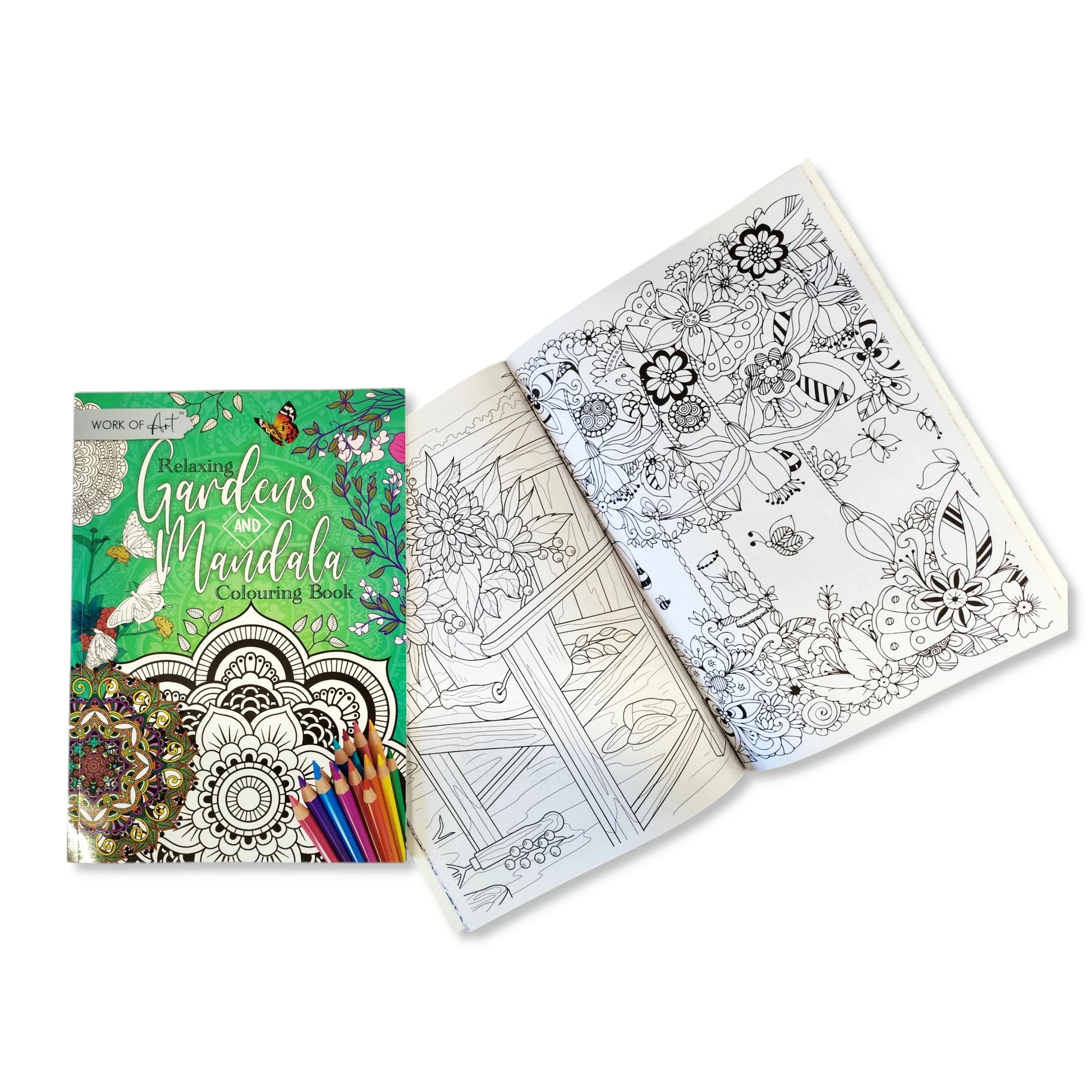 Colouring Book - Gardens & Mandala - Anilas UK
