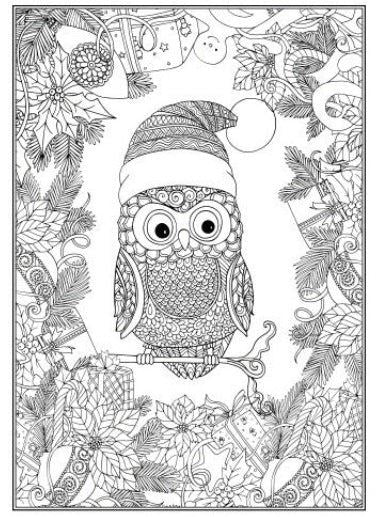 Christmas Advanced Colouring Book 1 Adult Colouring Book - Anilas UK