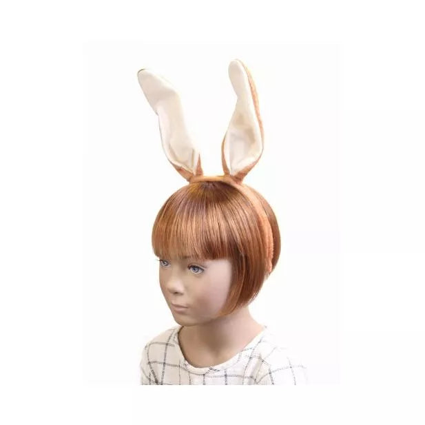 Brown Fabric Rabbit Ears Headband - Anilas UK