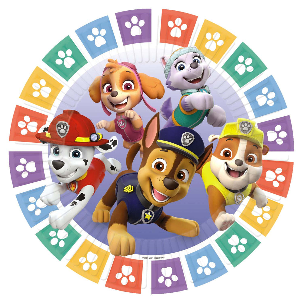 Paw Patrol Plates- 23cm ( Pack of 8) - Anilas UK