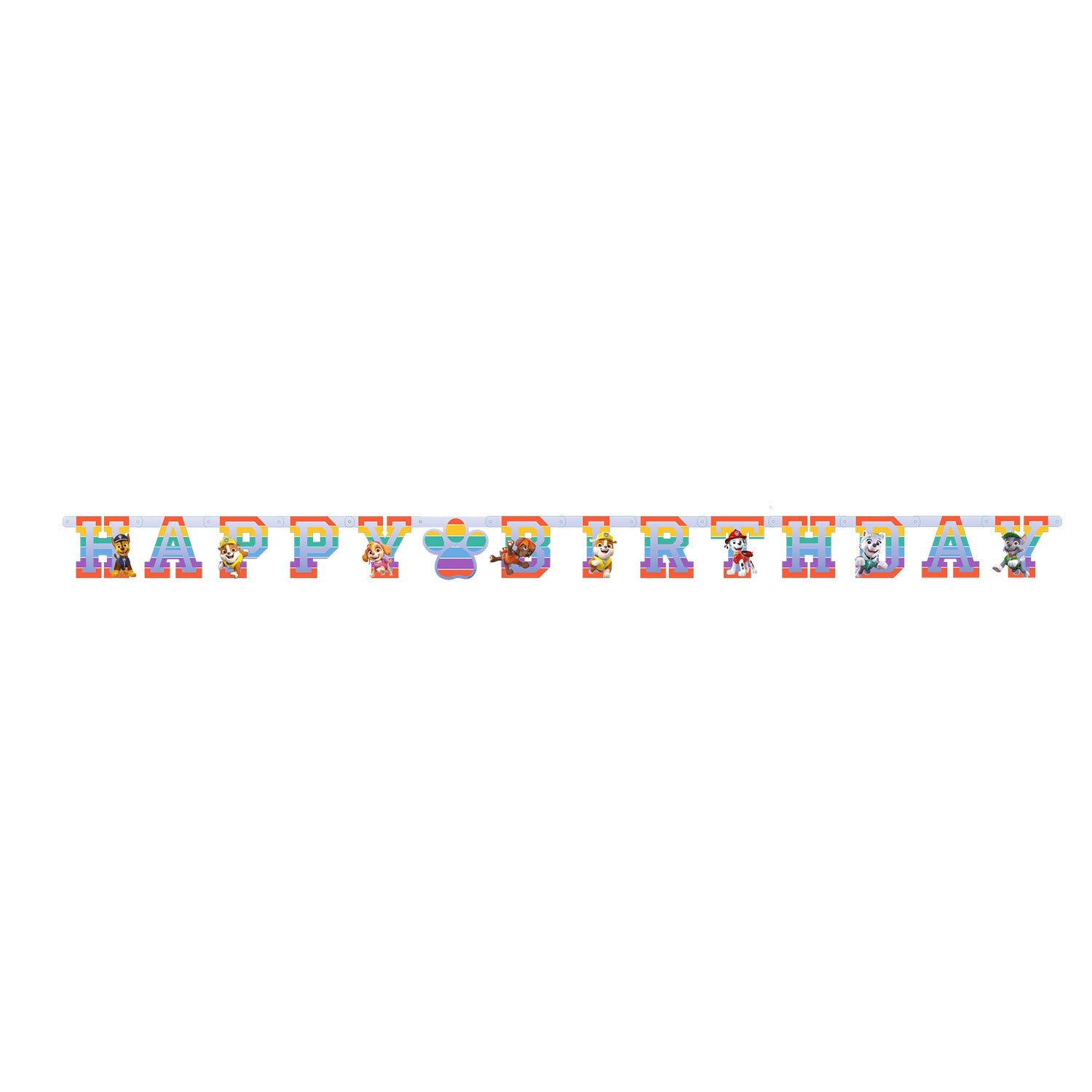 Paw Patrol Happy Birthday Letter Banner - Anilas UK