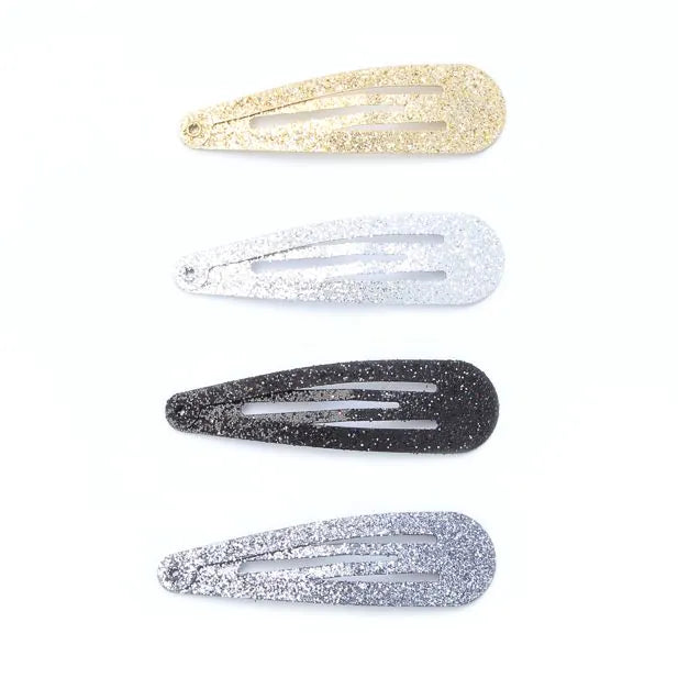 Glitter Sleepies Hair Clips, 5cm (Pack of 6) - Anilas UK
