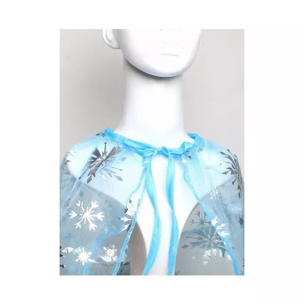 Childrens Cape With Snowflakes And Tie Fastening - Anilas UK