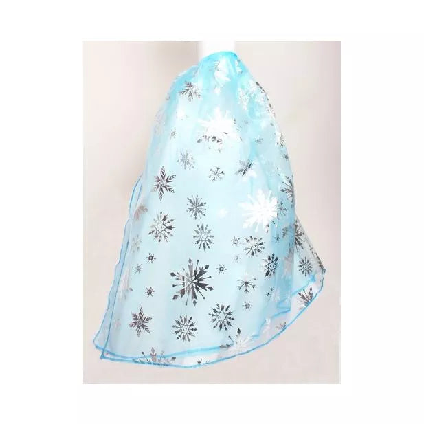 Childrens Cape With Snowflakes And Tie Fastening - Anilas UK