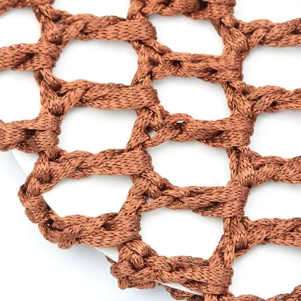 Natural Brown Ribbon Bun Net - 10cm - Anilas UK
