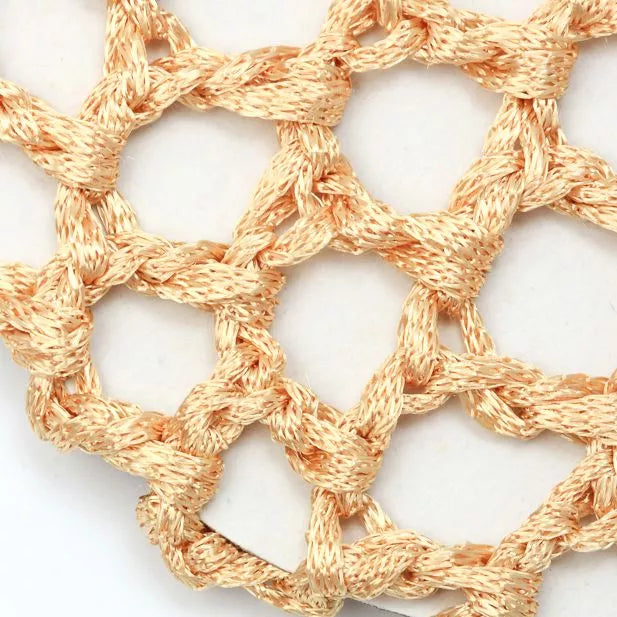 Natural Blonde Ribbon Bun Net - 10cm - Anilas UK